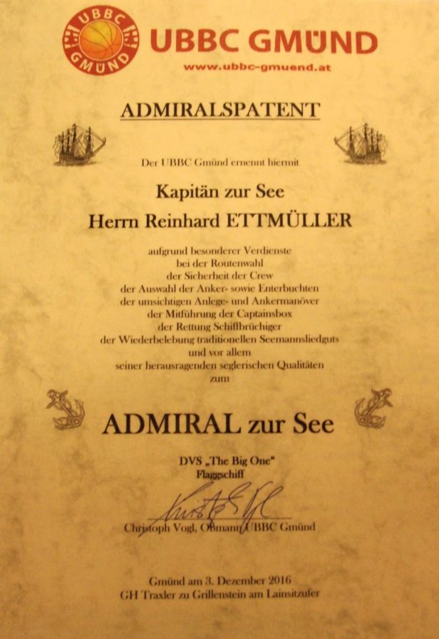 UBBC-Skipper 1 geht in den Ruhestand