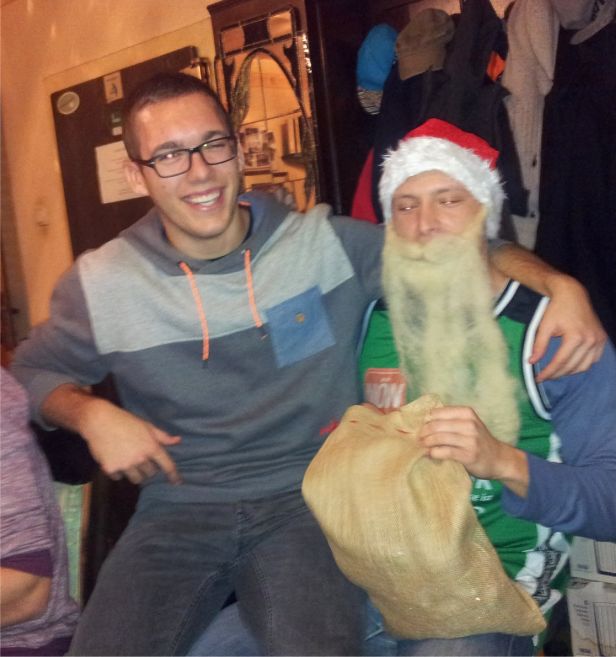 UBBC-Topscorer als Nikolaus im  Stammgasthaus