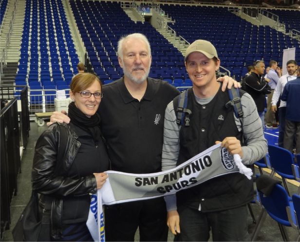 Nici und Peter Schmid besuchen die Spurs