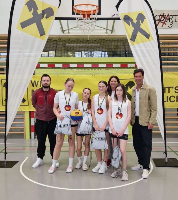 Die 3x3 Gym-Mädels U14 sind Landesmeister